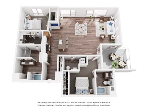 B8 - 2 bed 2.5 bath - 1512 sqft